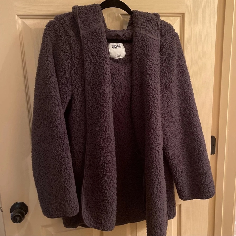 PINK Sherpa Jacket with Hood